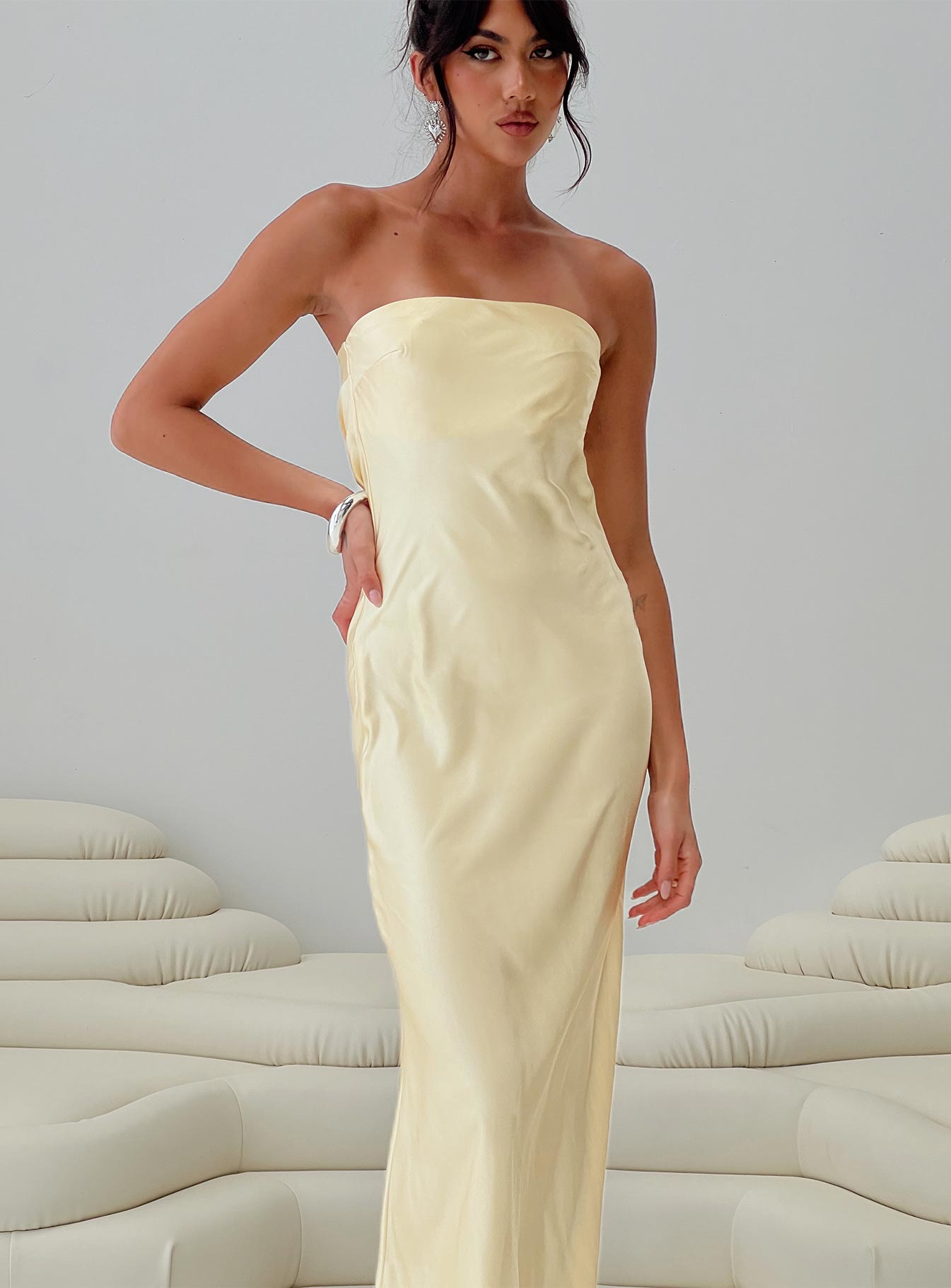 Haley Maxi Dress Yellow | Princess Polly Haley Maxi Dress Yellow | Princess Polly