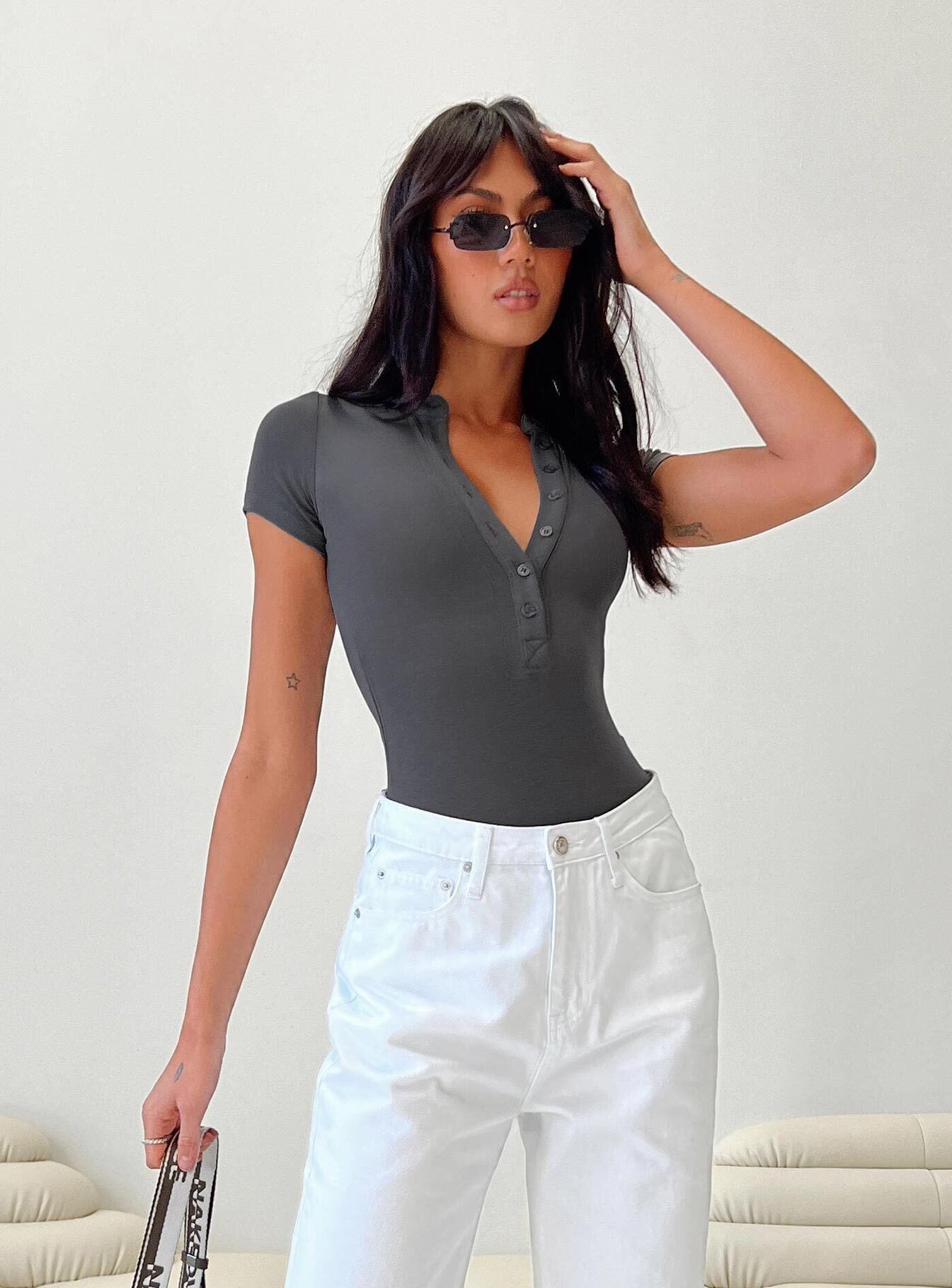 Kandis bodysuit grey