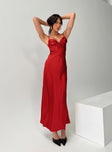 Princess Polly Sweetheart Neckline  Monument Maxi Dress Red