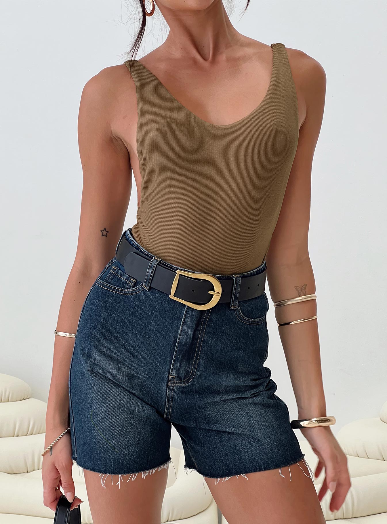 Yolando bodysuit taupe