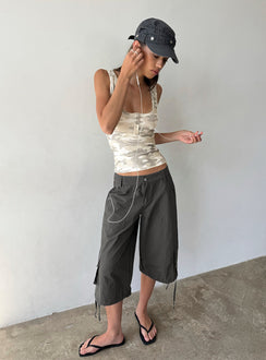 Relaxer 3/4 Cargo Pants Charcoal