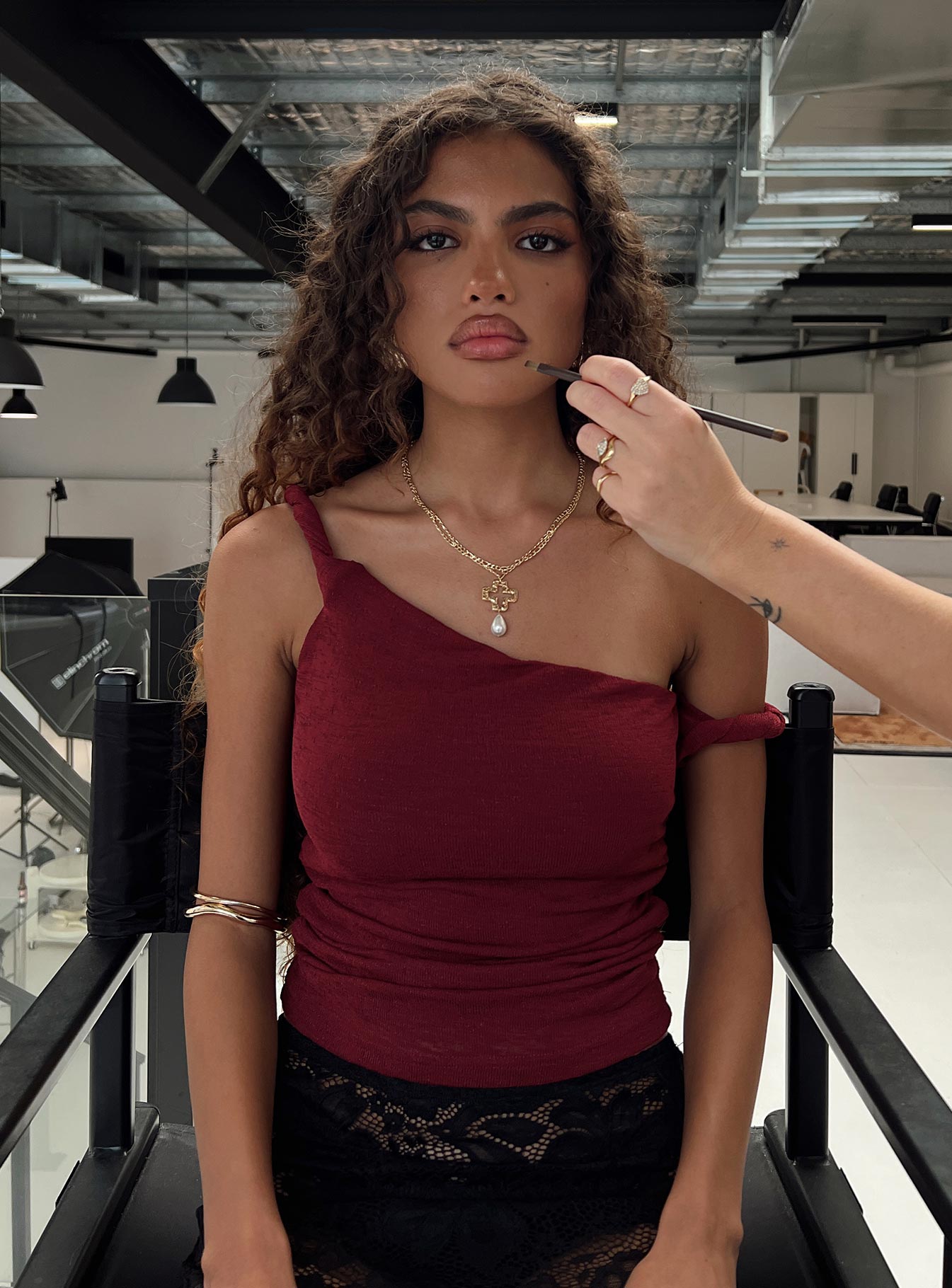 Messenger One Shoulder Top Burgundy | Princess Polly