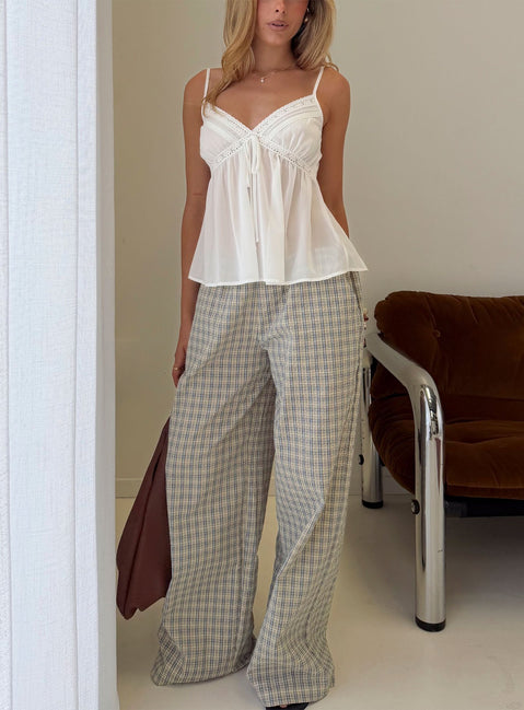 Lunea Concealed Waistband Pants Multi Check