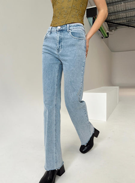 Wide Leg Jeans | High Rise Wide Leg Jeans | Princess Polly USA