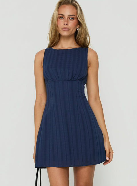 Sweet Somethings Mini Dress Navy