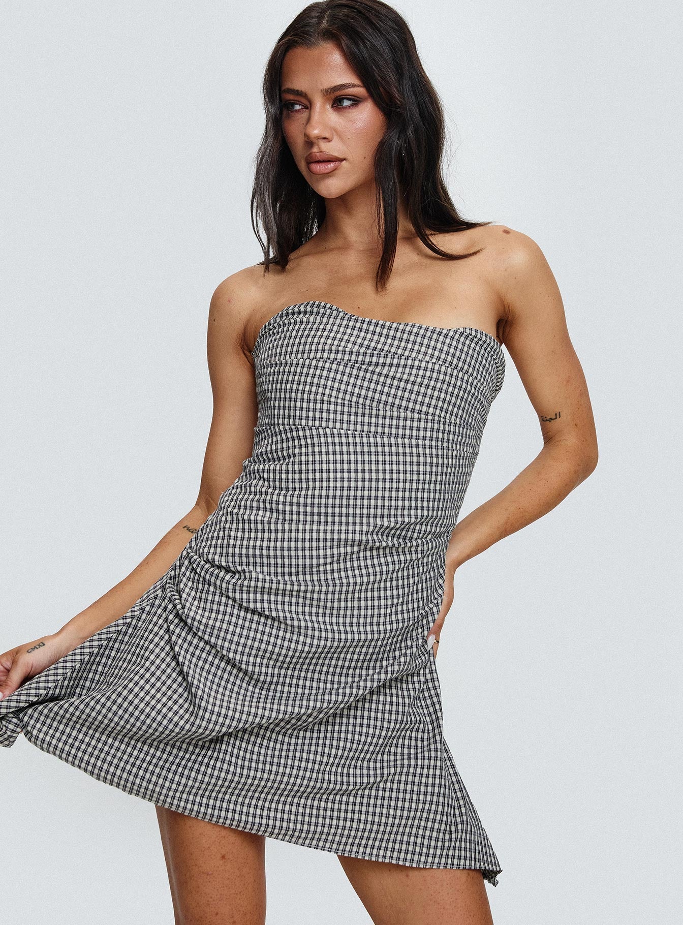 bradwell strapless mini dress Bradwell Strapless Mini Dress Red