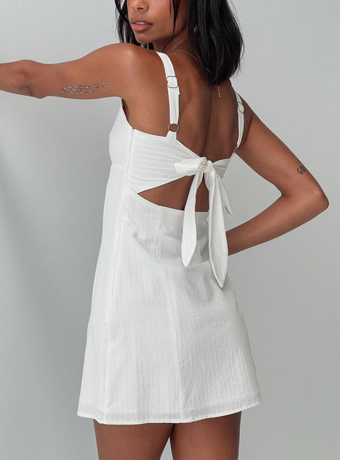 Summer Isles Mini Dress White | Princess Polly Summer Isles Mini Dress White | Princess Polly