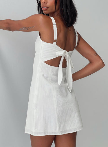 Summer Isles Mini Dress White