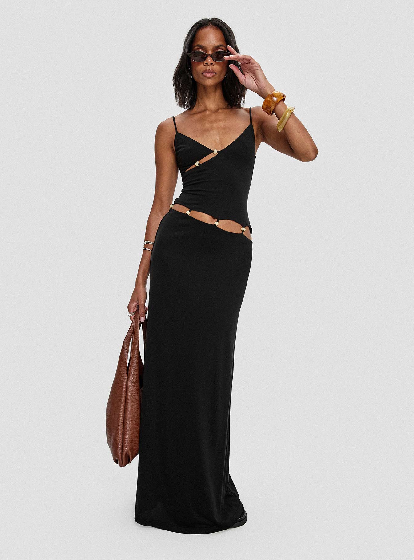 Allspice Beaded Maxi Dress Black | Princess Polly Allspice Beaded Maxi Dress Black | Princess Polly