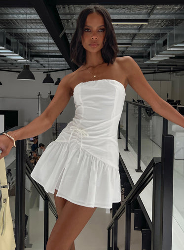 strapless open back dress Long Sleeve French Style Sparkling Rhinestone Floor-Length Princess We –  PreppyDress main image 0