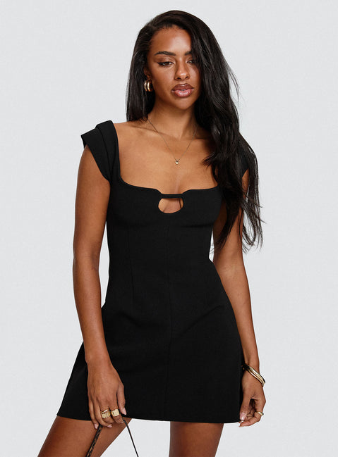 stevie sweetheart mini dress in black metallic SoNaes_closet_ on LTK