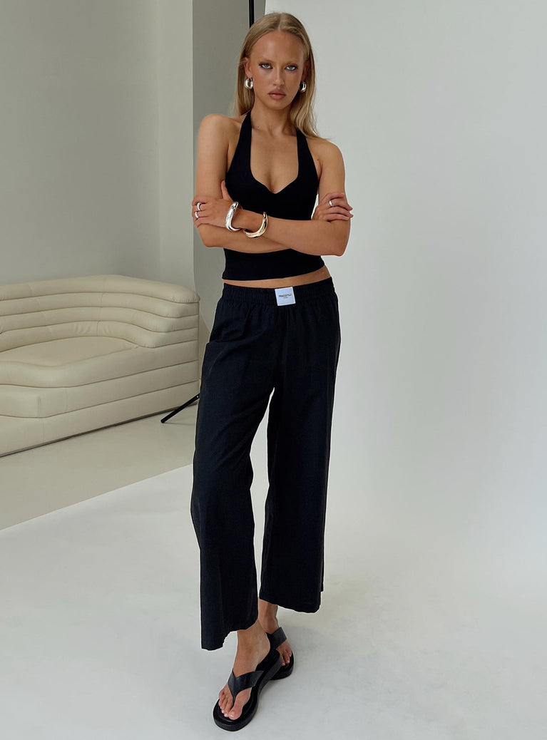 Beach House Pants Black