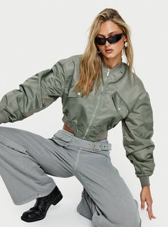 Thalya Bomber Jacket Green