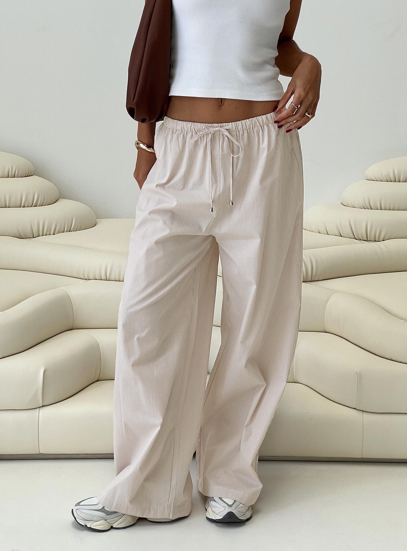 Ogilvie pants beige stripe