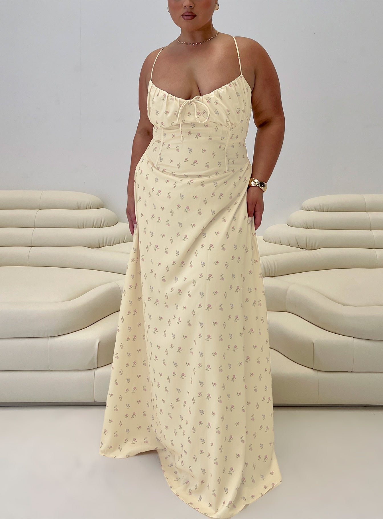 strapless open back dress Koko Mini Dress Orange main image 1