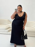 product Princess Polly Cowl Neck  Lynsey Midi Dress Black Curve