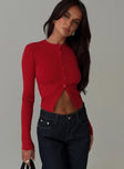 Suzu Long Sleeve Top Red