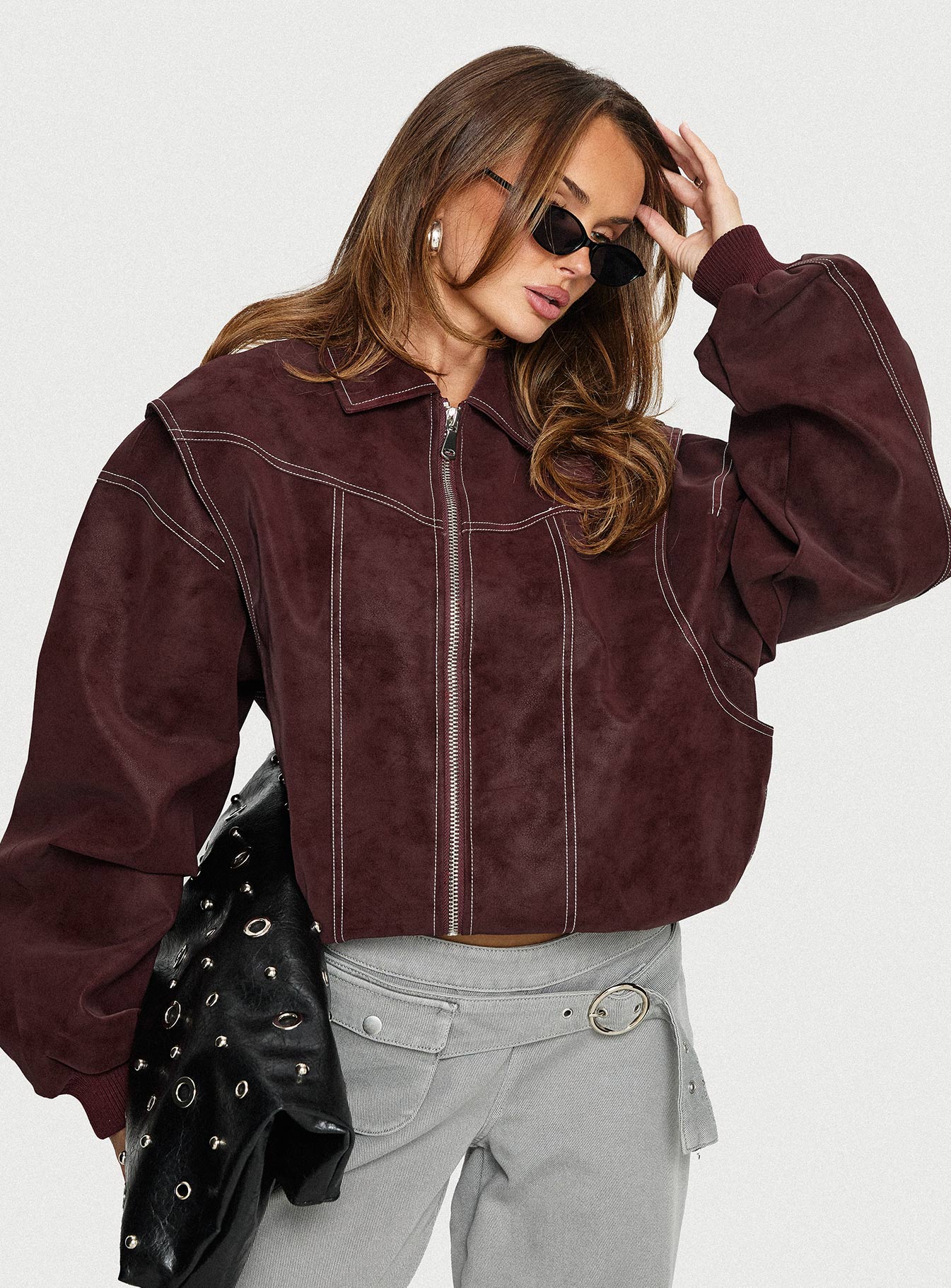 Vista Bomber Jacket Shiraz | Princess Polly