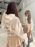 Angel Numbers Hooded Sweatshirt Bubble Text Stone / Slate Princess Polly  Cropped 