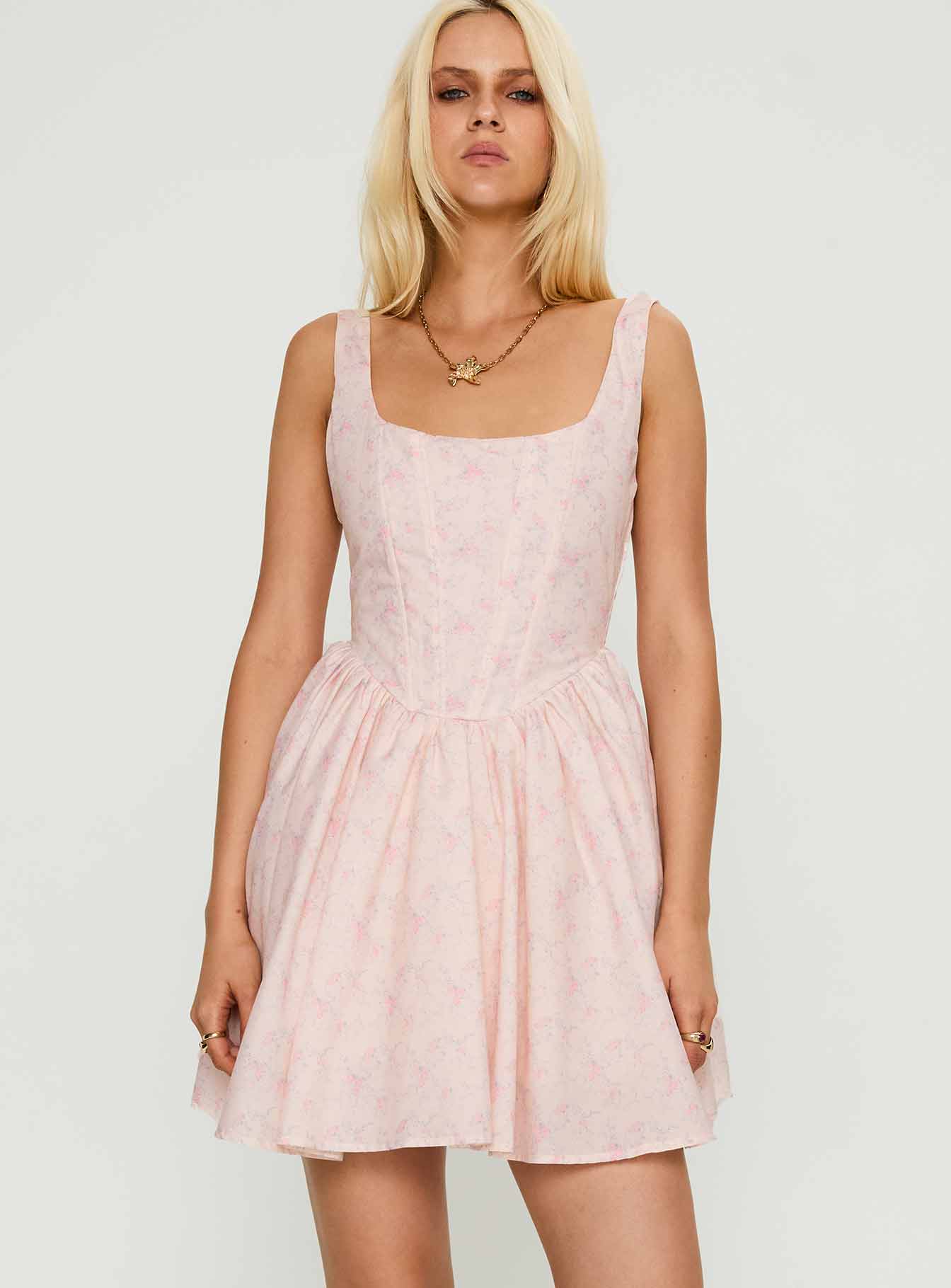 Bridgitte Corset Mini Dress Floral | Princess Polly Bridgitte Corset Mini Dress Floral | Princess Polly