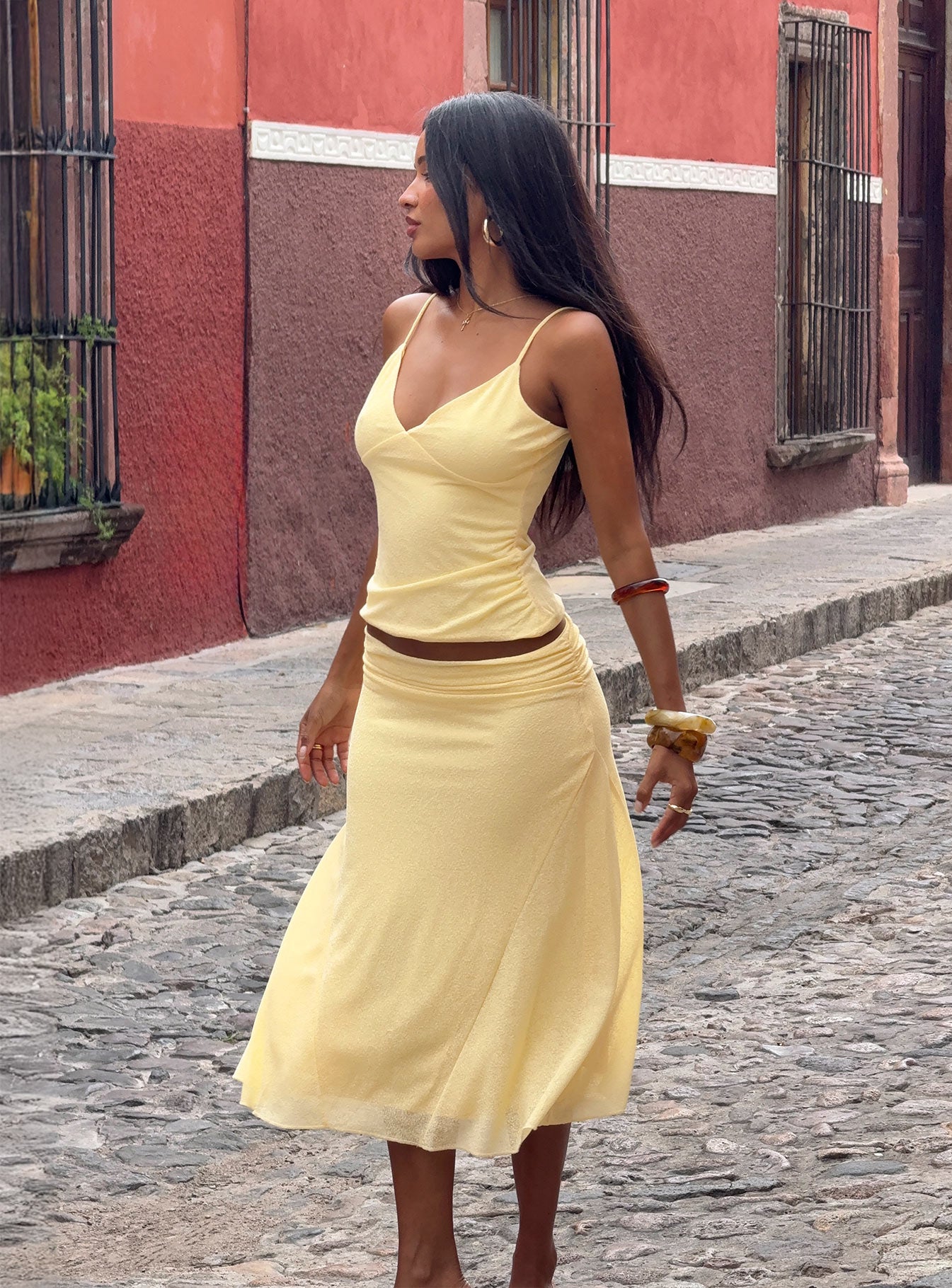 Zylen Cami Set Yellow | Princess Polly