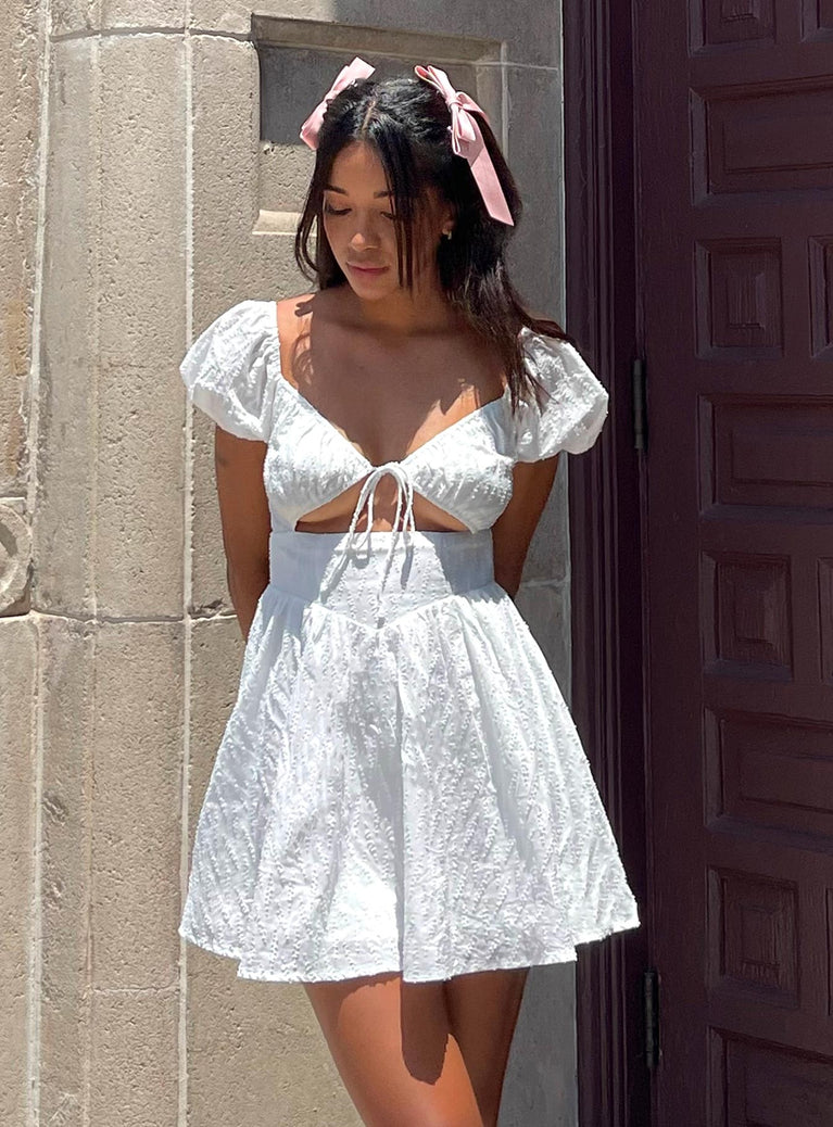 Lavine Mini Dress White