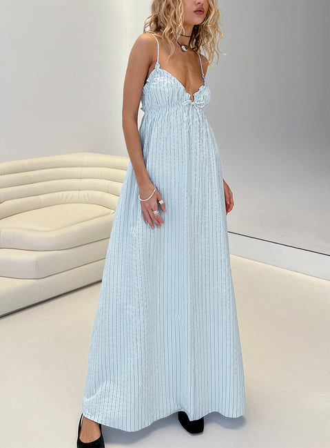 princess polly blue striped dress Archetype Strapless Mini Dress | Blue Stripe | Womens