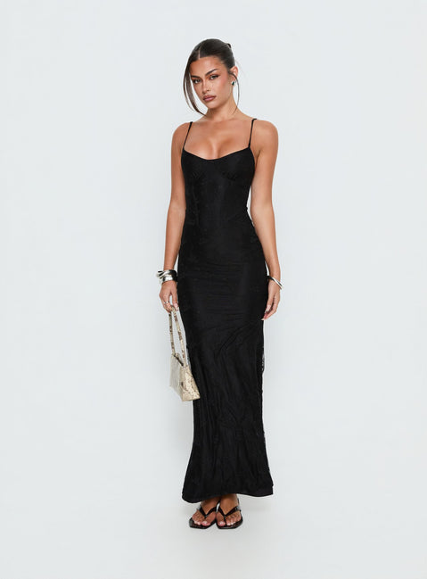 Amika Lace Maxi Dress | Black | Womens | Princess Polly Amika Lace Maxi Dress | Black | Womens | Princess Polly