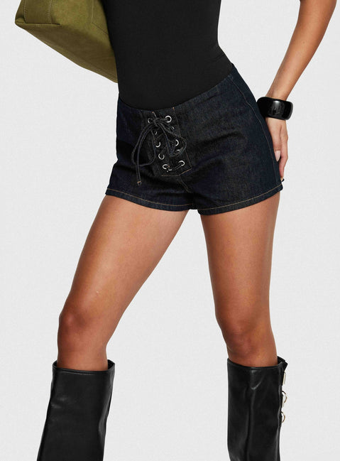 Thunderbird Micro Shorts Dark Indigo Wash