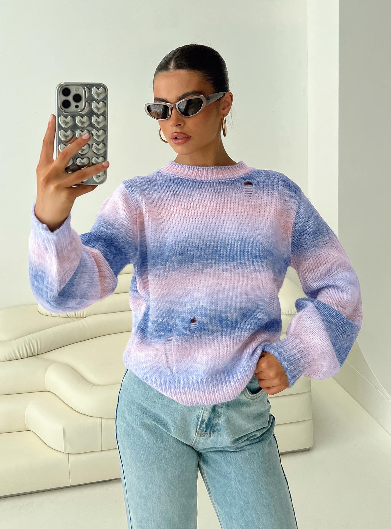 Marge ombre stripe sweater multi