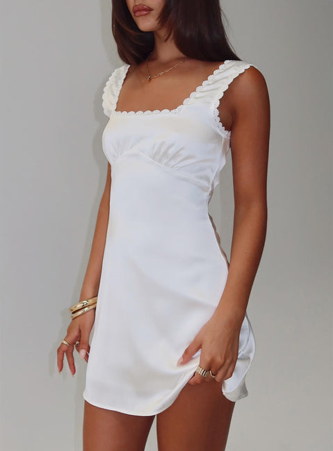 princess polly daniela dress Daniela Mini White Mini Sundress Princess Polly Dresses Princess Polly Curve Daniela Mini Dress