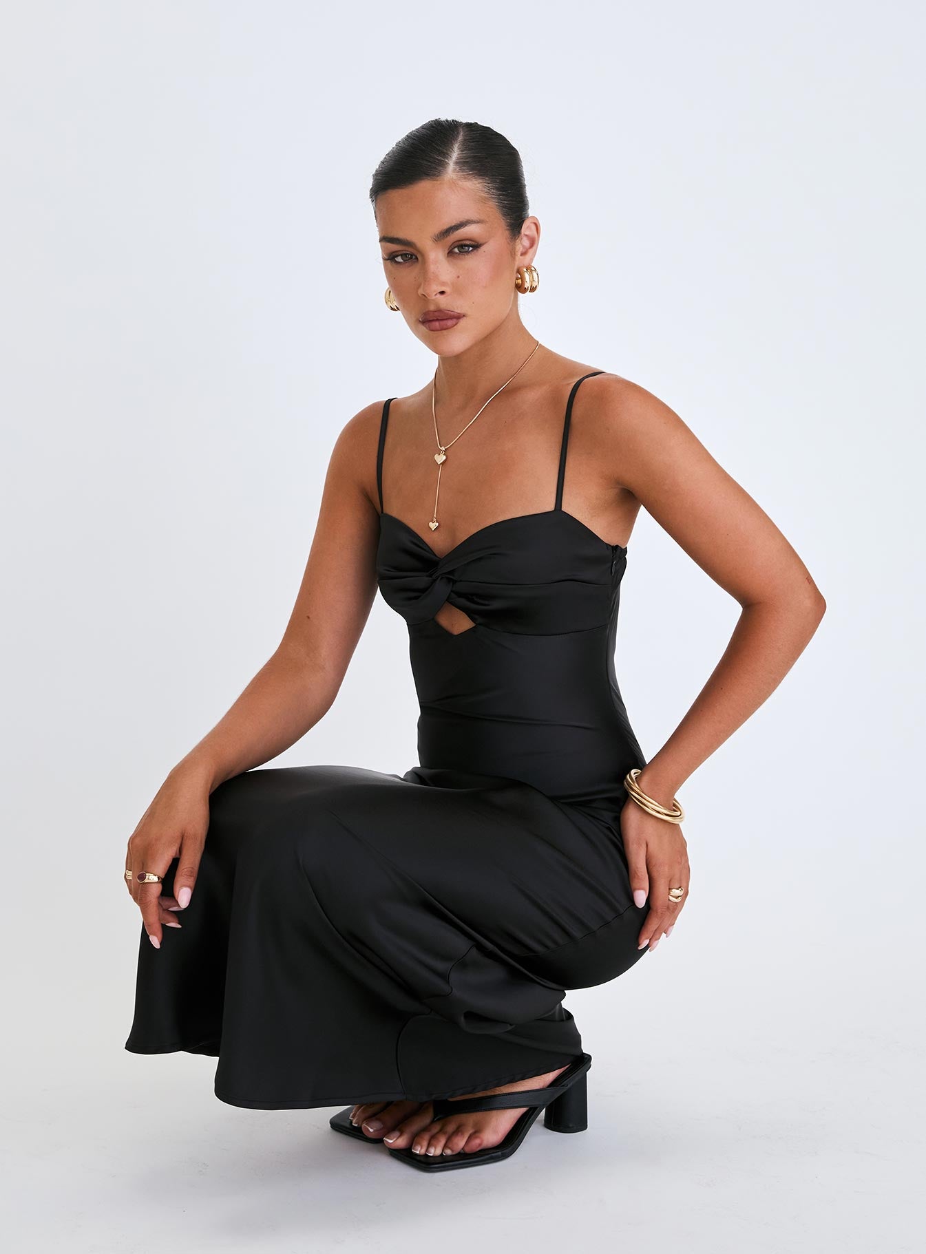 Blackthorn Maxi Dress Black | Princess Polly Blackthorn Maxi Dress Black | Princess Polly