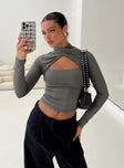 product Princess Polly  Ganz Long Sleeve Top Grey