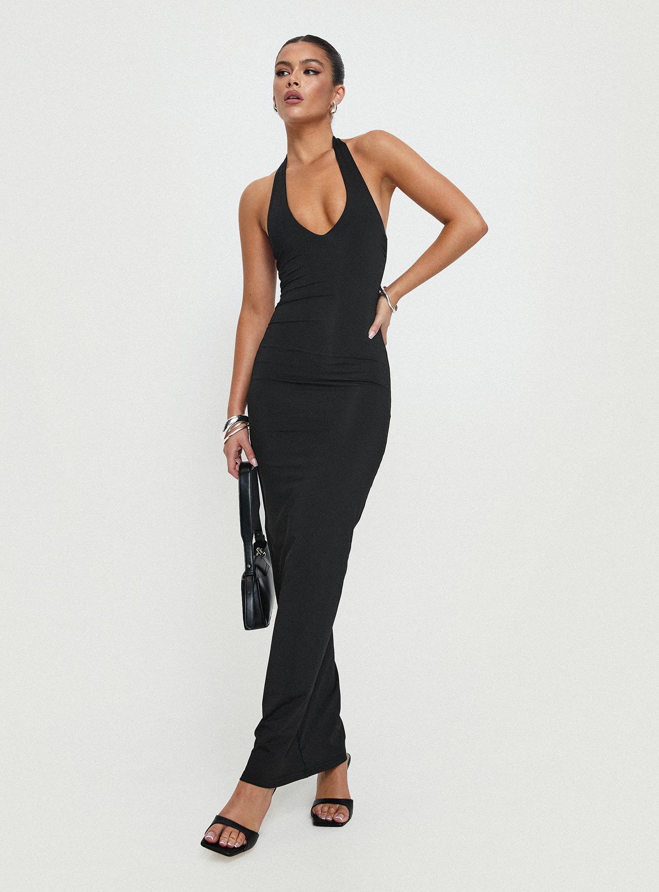Spicy Maxi Dress Black Petite | Princess Polly Spicy Maxi Dress Black Petite | Princess Polly