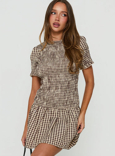 gingham dress princess polly fully lined 100% cotton Cold gentle machine wash Princess Polly Wescott Gingham Playsuit