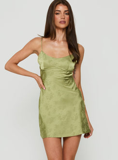 Clemence Mini Dress Mint Green