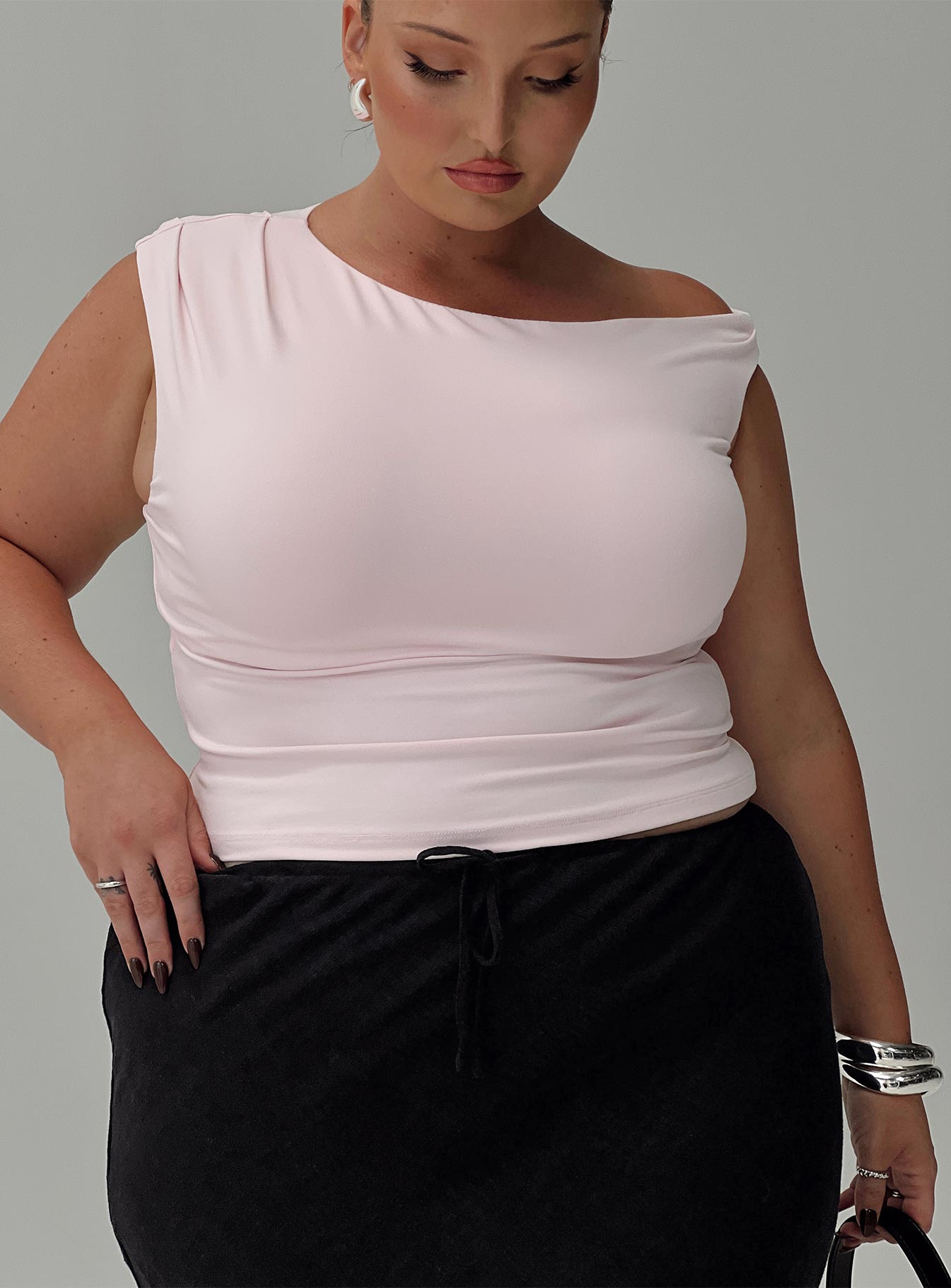 Danza top pink curve