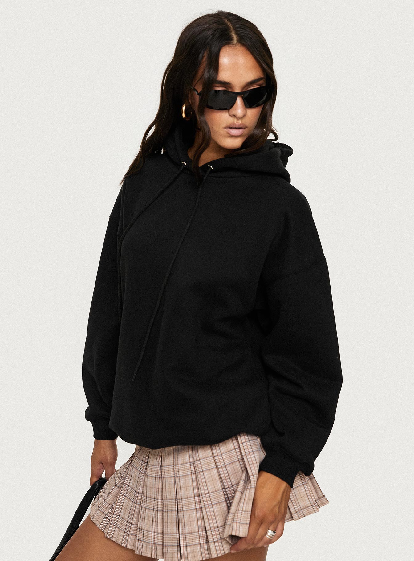 Alvon hooded sweatshirt black