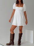 Let's Dance Mini Dress White