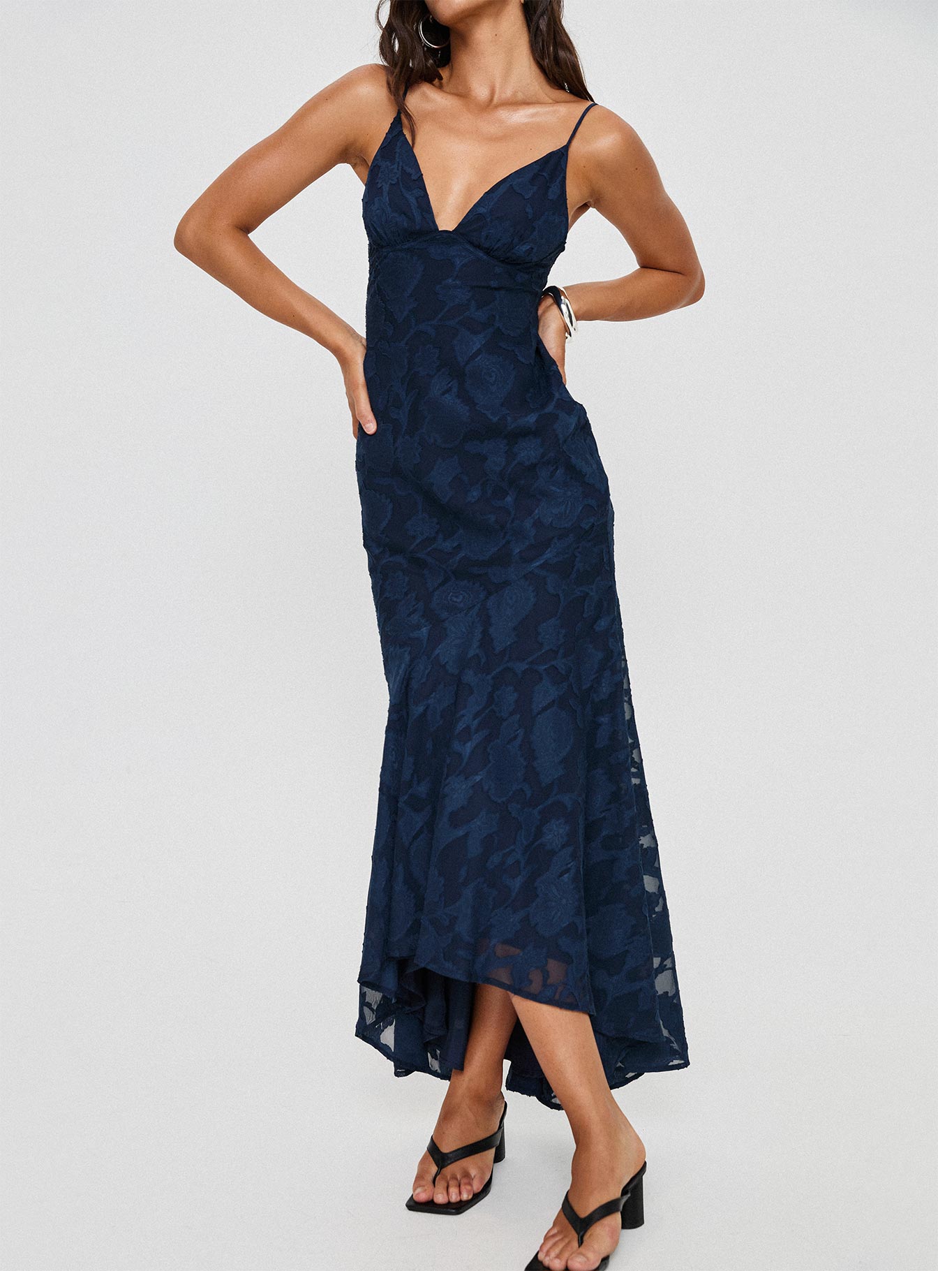 Cyrene maxi dress navy