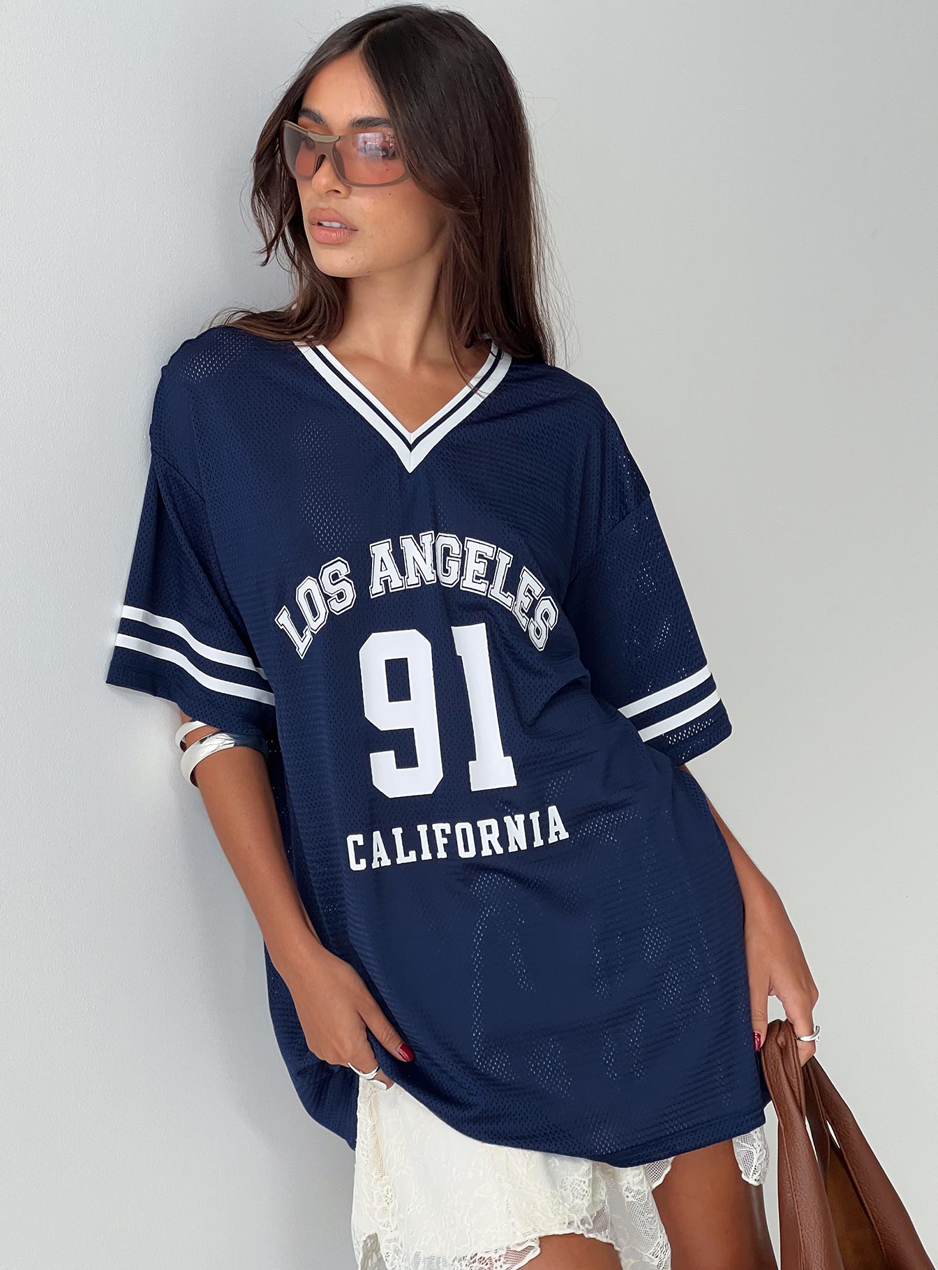 Michail jersey dress navy