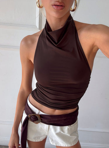 トップス melt the lady halterneck layered tops V Neck Halter Top – J Lacel
