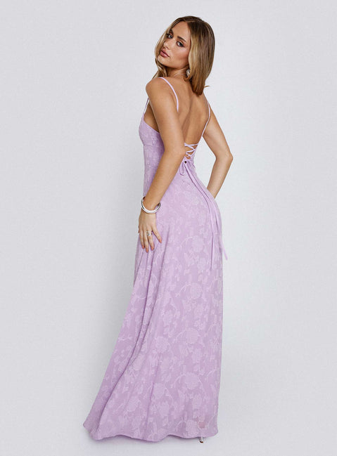 South Of France Maxi Dress | Lilac | Womens | Princess Polly Lower Impact South Of France Maxi Dress | Lilac | Womens | Princess Polly Lower Impact