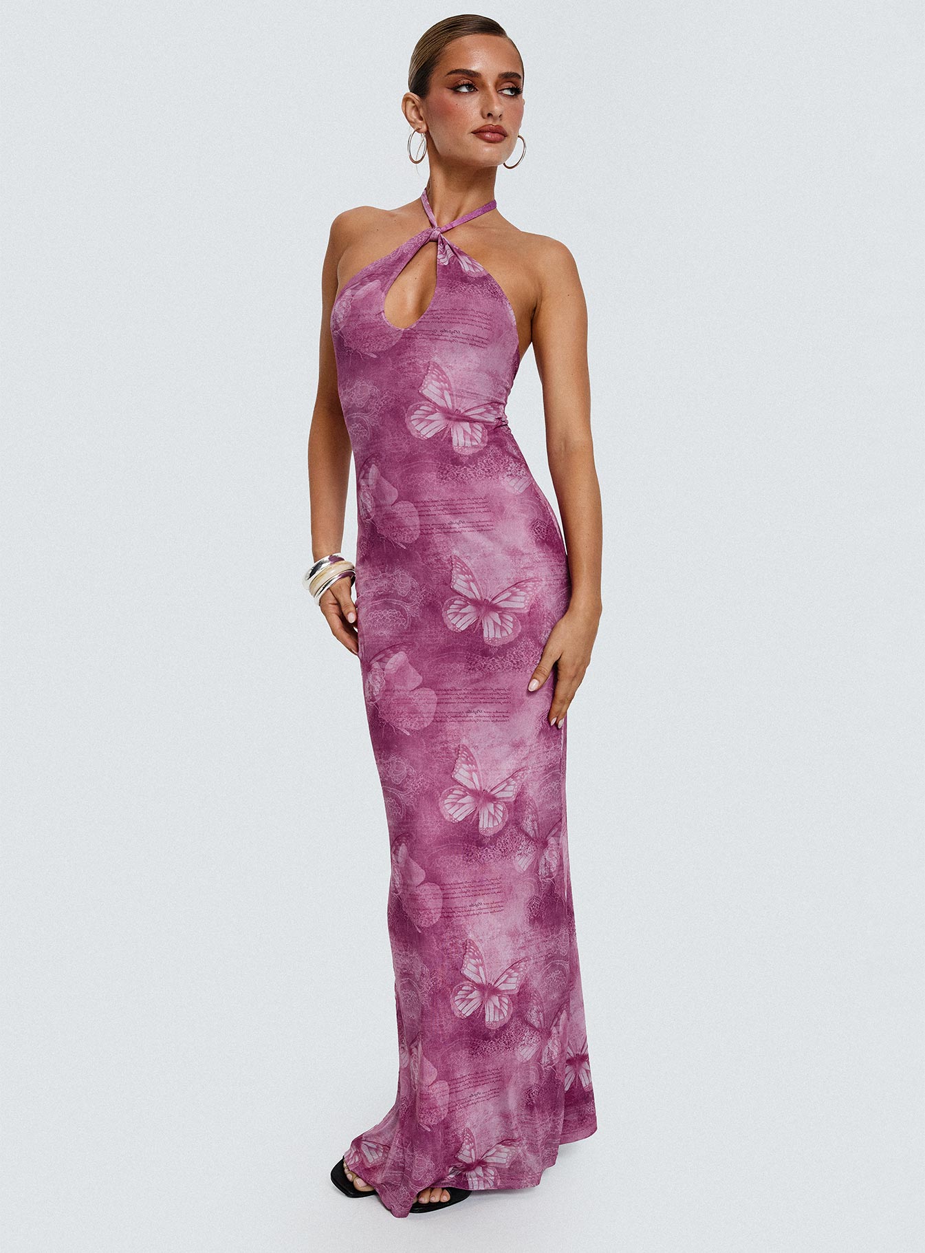 princess polly purple halter dress Time Of Your Life Plunge Halter Mini Dress Purple
