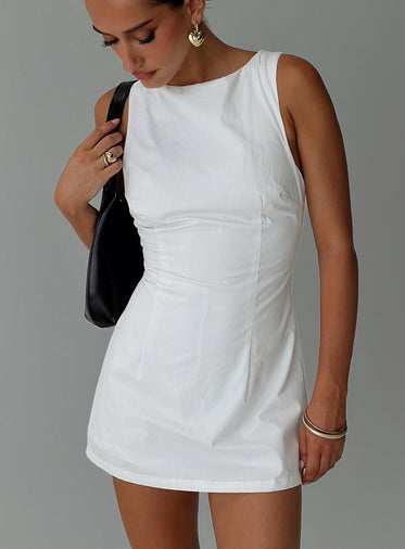 Yumiko Romper White