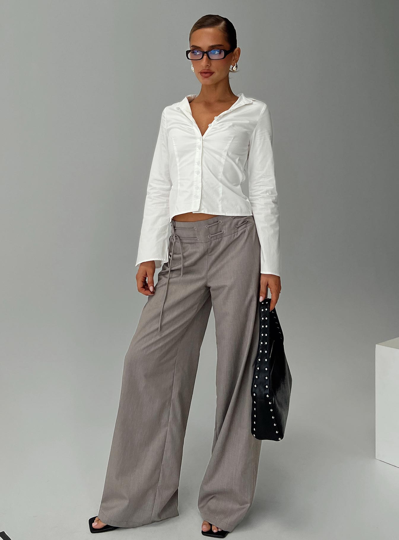 Just Have Fun Wide Leg Pant | Grey | Womens | Princess Polly Just Have Fun Wide Leg Pant | Grey | Womens | Princess Polly
