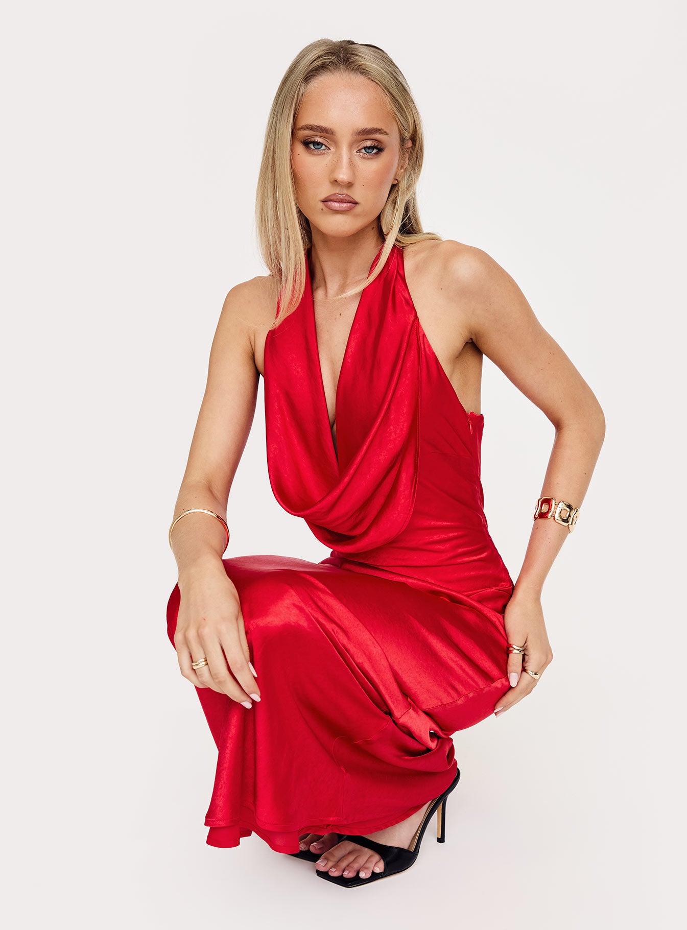 Big Deal Halter Maxi Dress Red | Princess Polly Big Deal Halter Maxi Dress Red | Princess Polly
