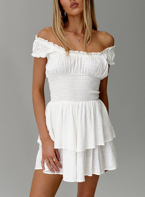 Long Sleeve Princess Polly White Dress Dress Galore Playsuit White Playsuit Princess Polly Princess Polly Women's The Love Galore Off The Shoulder Long Sleeve Princess Polly White Dress Dress Galore Playsuit White Playsuit Princess Polly Princess Polly Women's The Love Galore Off The Shoulder