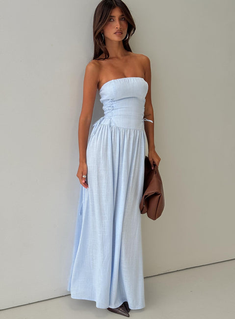 So Far So Good Maxi Dress | Baby Blue | Womens