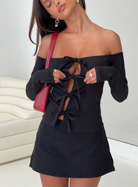 bow top off shoulder dress GRACE STRIPE BOW OFF SHOULDER DRESS